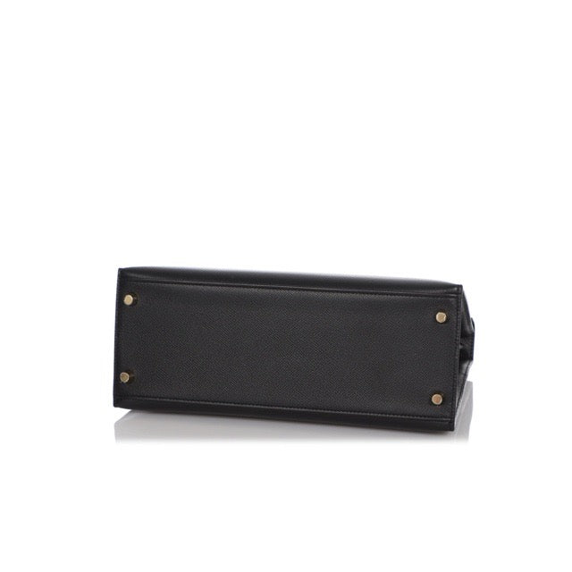 エルメス ケリー２８ 外縫い ブラック エプソン ゴールド金具 HERMES KELLY SELLIER 28 BLACK EPSOM GOLD HARDWARE