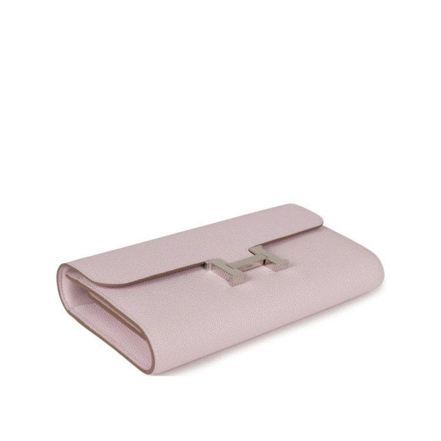 [Brand new] 2023 Hermes Constance Wallet To Go Long Wallet Mauve Pale Epsom Silver Hardware HERMES CONSTANCE WALLET TO GO MAUVE SYLVESTRE EPSOM SILVER HARDWARE