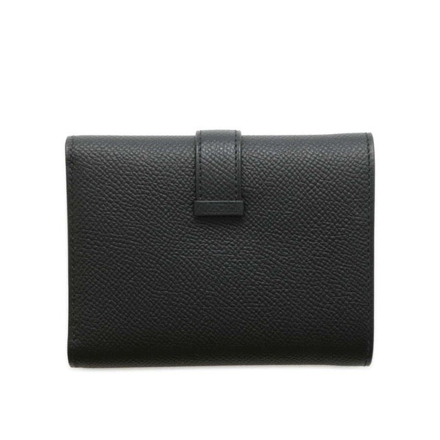 エルメス ベアン コンビネ ミニウォレット ブラック エプソン ゴールド金具 三つ折り財布 HERMES BEARN COMBINE TRI-FOLD WALLET BLACK EPSOM GOLD HARDWARE