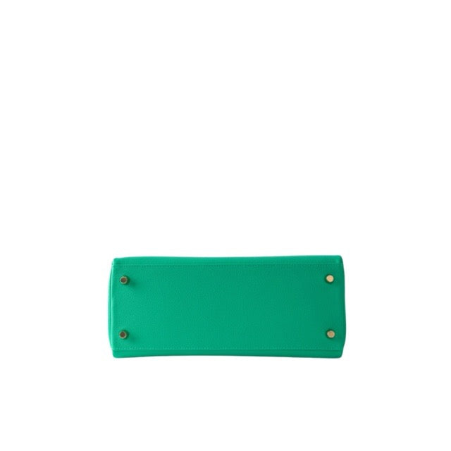 エルメス ケリー２８ 内縫い ミント エヴァーカラー エバーカラー ゴールド金具 HERMES KELLY RETOURNE 28 MENTHE EVERCOLOR GOLD HARDWARE【中古】