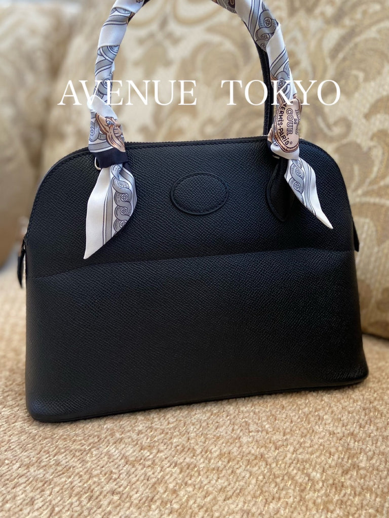 [Very Good Condition] Made in 2021 Hermes BOLIDE 27 Black EPSOM Silver Hardware HERMES BOLIDE 27 BLACK EPSOM SILVER HARDWARE
