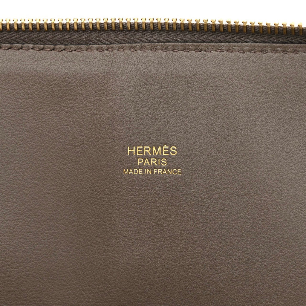 [Very Good Condition] Hermes BOLIDE 31 ETAIN Taurillon Clemence Gold hardware HERMES BOLIDE 31 ETAIN TAURILLON CLEMENCE GOLD HARDWARE