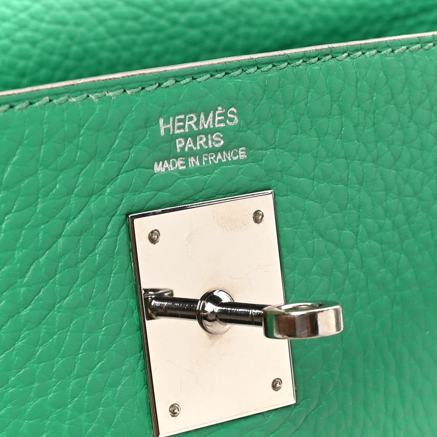エルメス ケリー32 内縫い Menthe トリヨンクレマンス シルバー金具 HERMES KELLY32 RETOURNE MENTHE TAURILLON CLEMENCE SILVER HARDWARE