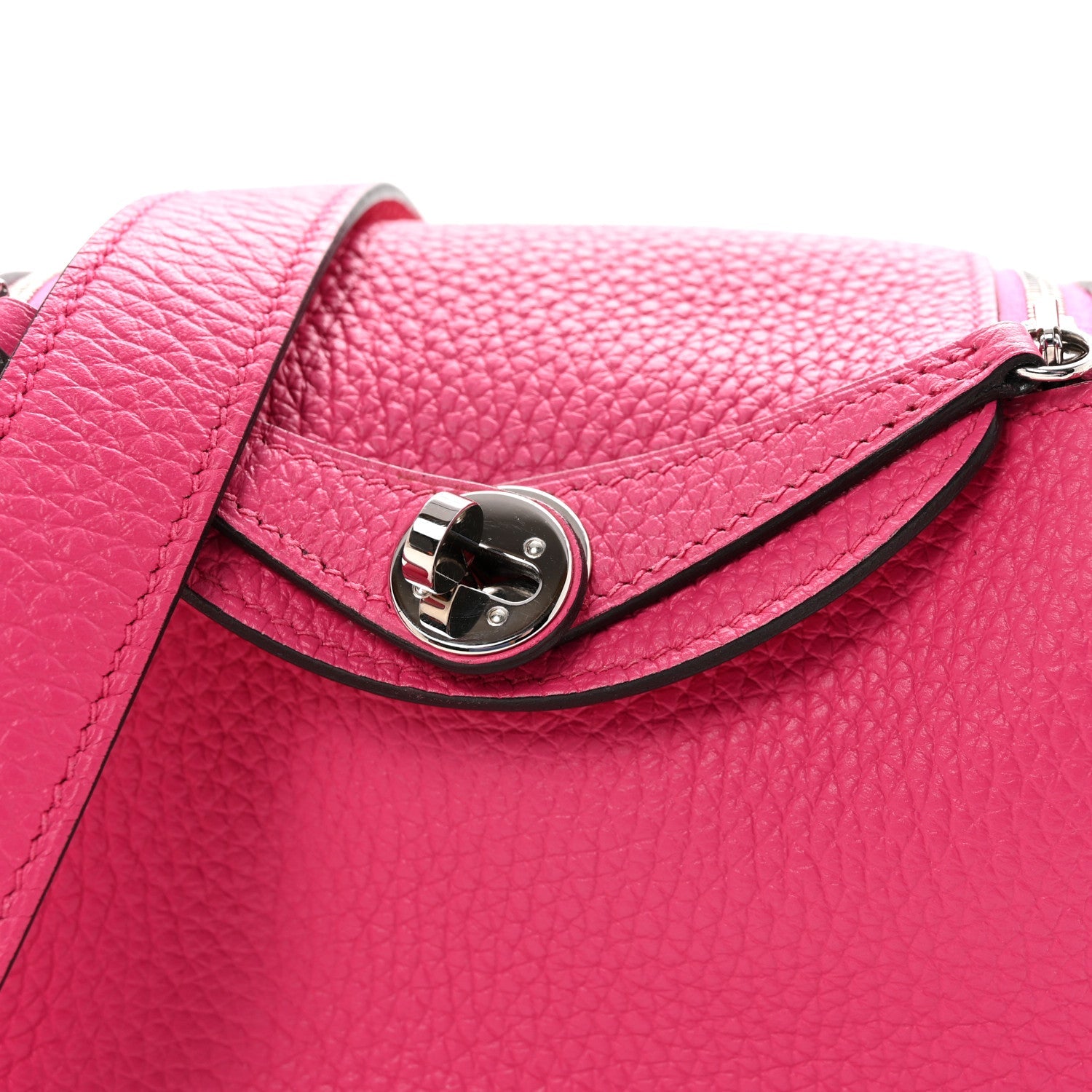 エルメス ミニリンディ 20 Rose Extreme トリヨンクレマンス シルバー金具 HERMES MINI LINDY 20 ROSE EXTREME TAURILLON CLEMENCE SILVER HARDWARE