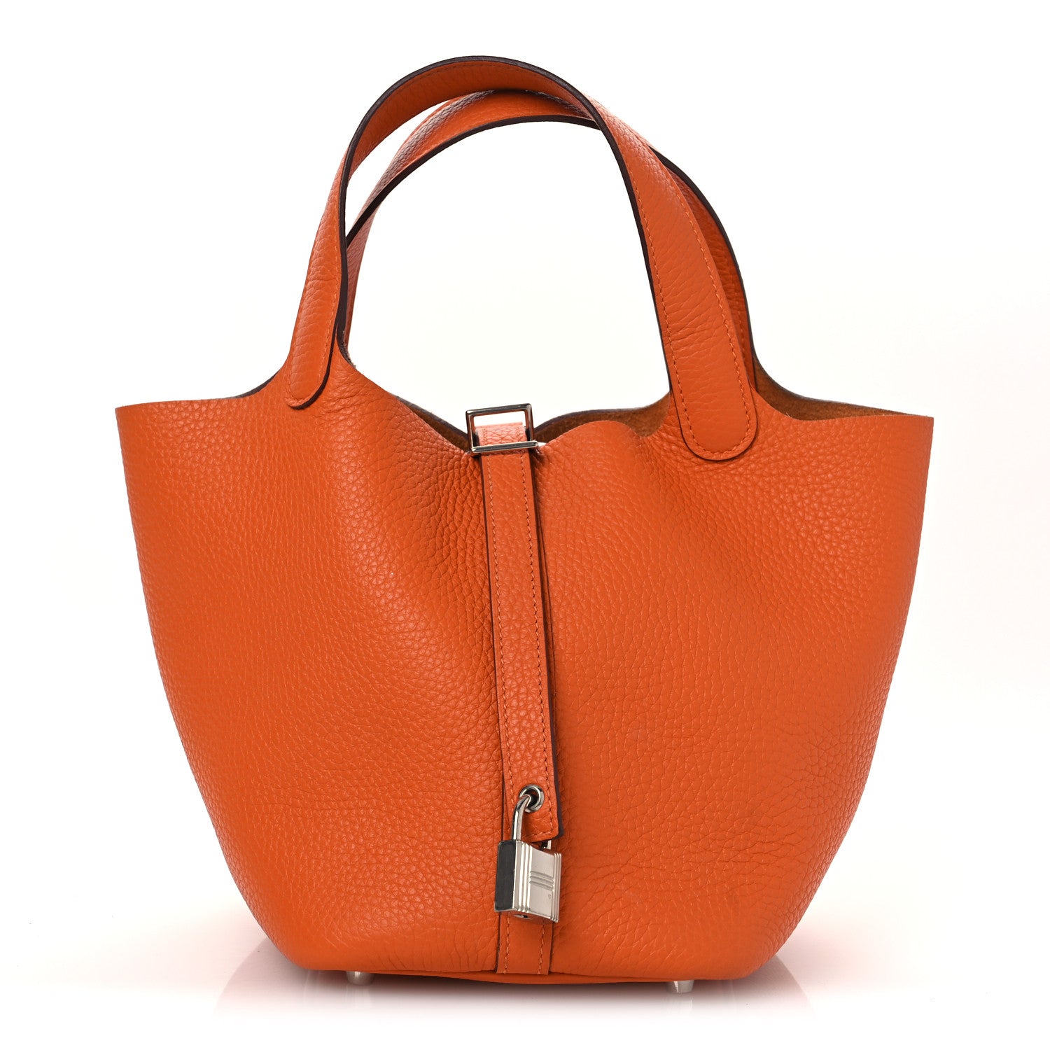 エルメス ピコタンロック PM 18 Orange トリヨンクレマンス シルバー