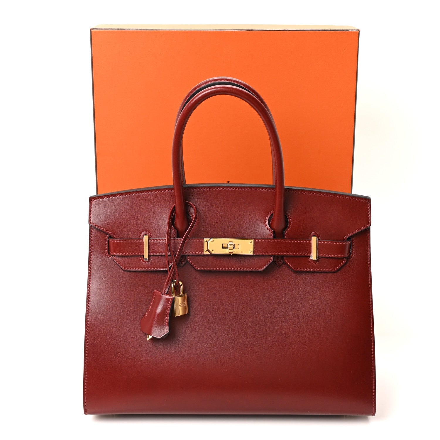エルメス バーキン 30 外縫い Rouge H ボックス ゴールド金具 HERMES BIRKIN 30 SELLIER ROUGE H BOX GOLD HARDWARE