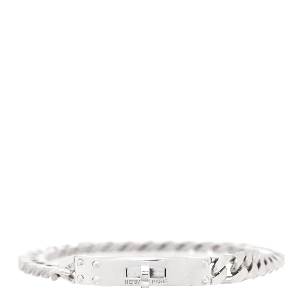 エルメス ケリー ブレスレット スターリングシルバー TPM Gourmette Bracelet HERMES KELLY BRACELET STERLING SILVER TPM GOURMETTE BRACELET