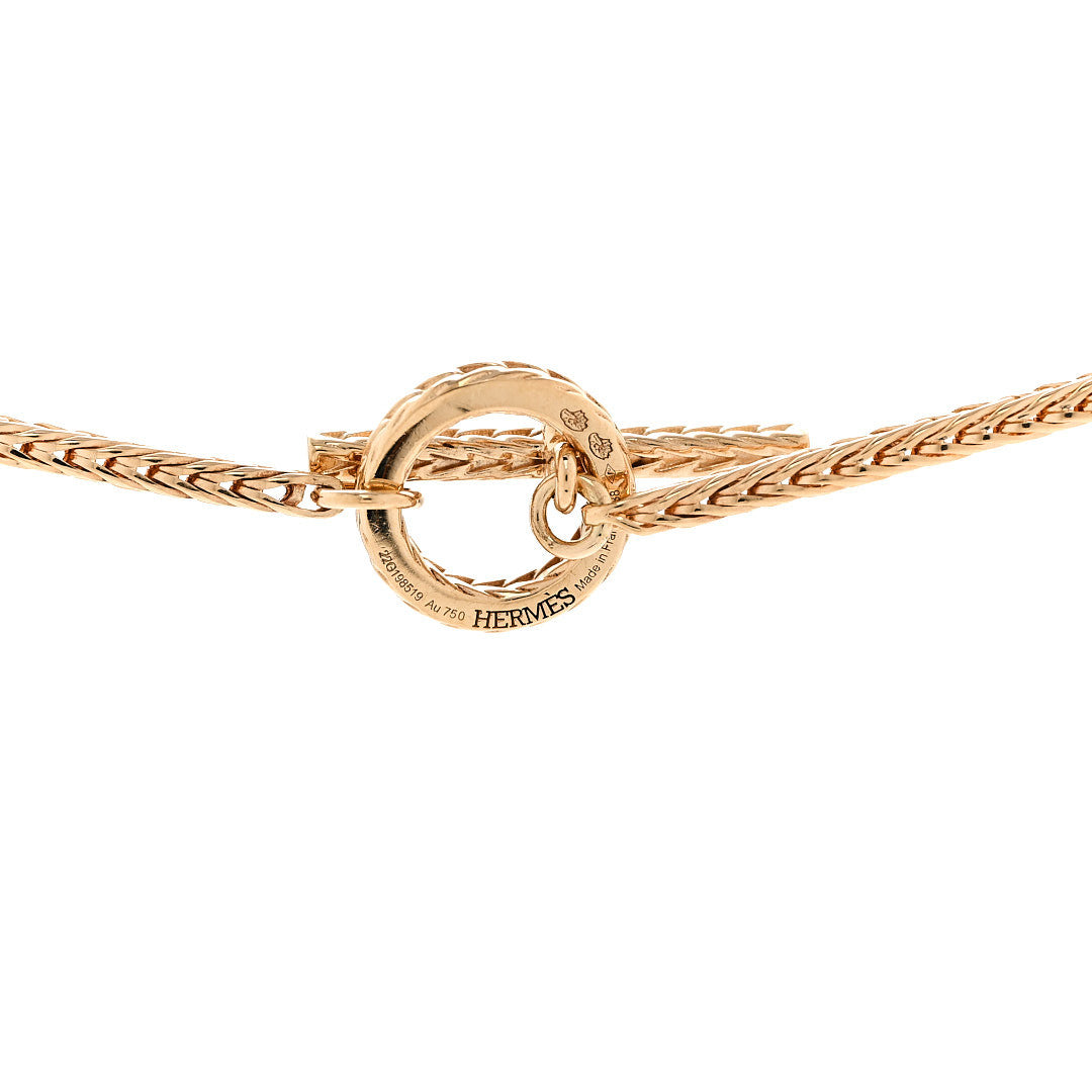 エルメス シェーヌダンクル ネックレス 18K イエローゴールド HERMES CHAINE D'ANCRE NECKLACE 18K YELLOW GOLD