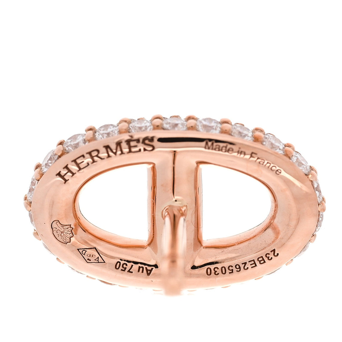 エルメス ファランドールピアス 18K ローズゴールド ダイヤモンド HERMES FARANDOLE EARRINGS 18K ROSE GOLD DIAMOND