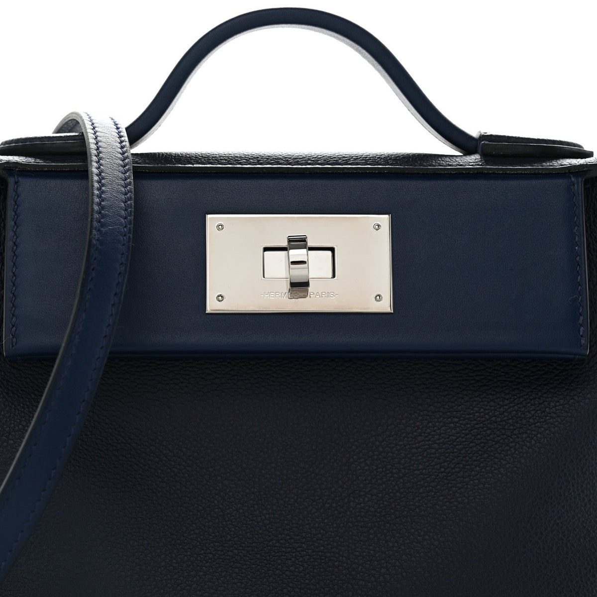 エルメス 24/24 ミニヴァンキャトル 21 Bleu Nuit Bleu Navy エバーカラー / スイフト シルバー金具 HERMES 24/24 21 BLEU NUIT BLEU NAVY EVERCOLOR / SWIFT SILVER HARDWARE