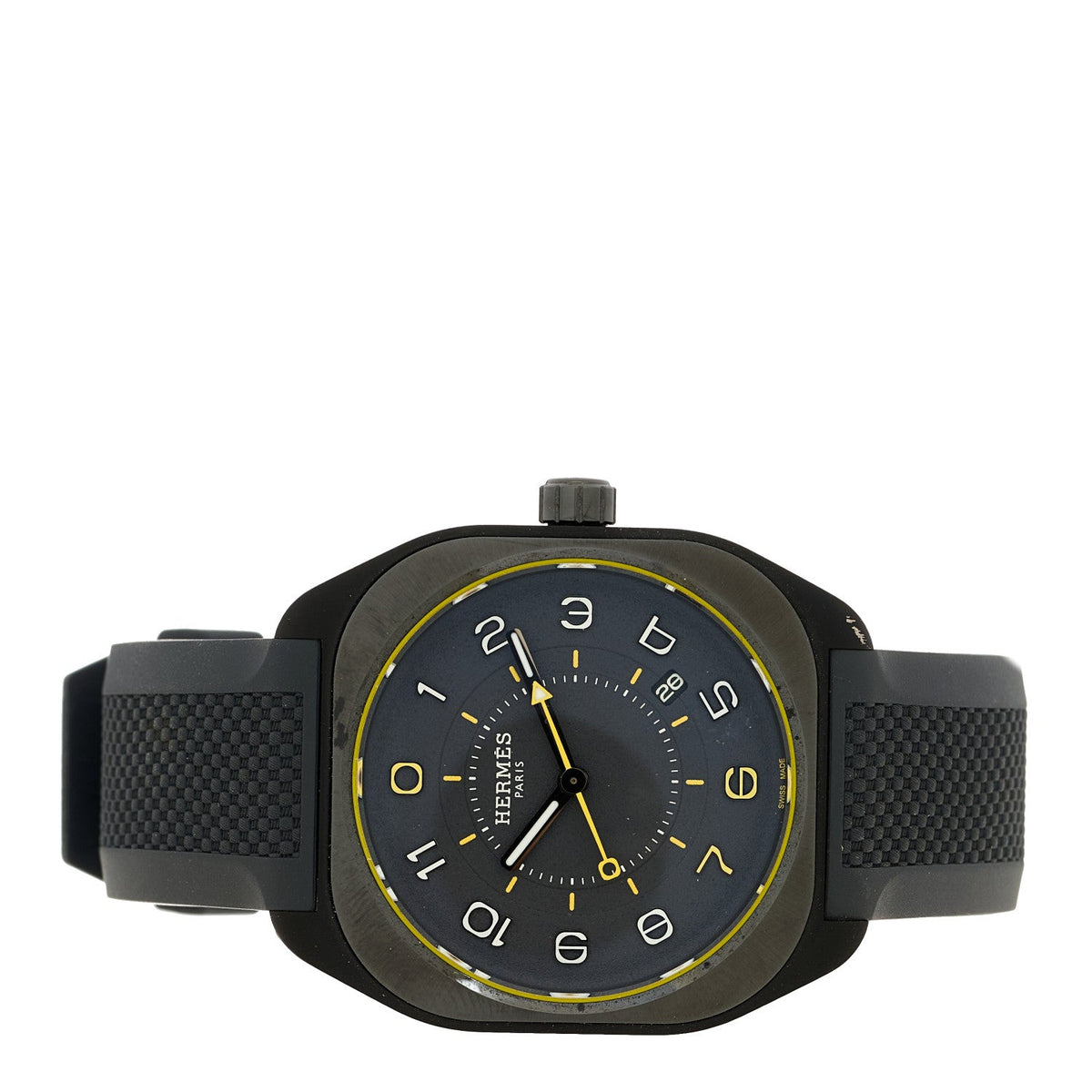 エルメス H08 ウォッチ 39mm Graphene Nickel Noir HERMES H08 WATCH 39MM GRAPHENE NICKEL NOIR