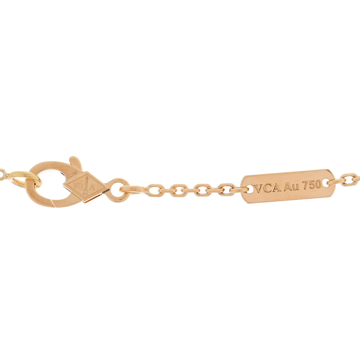 Van Cleef & Arpels Vintage Alhambra Pendant Necklace 18K Yellow Gold