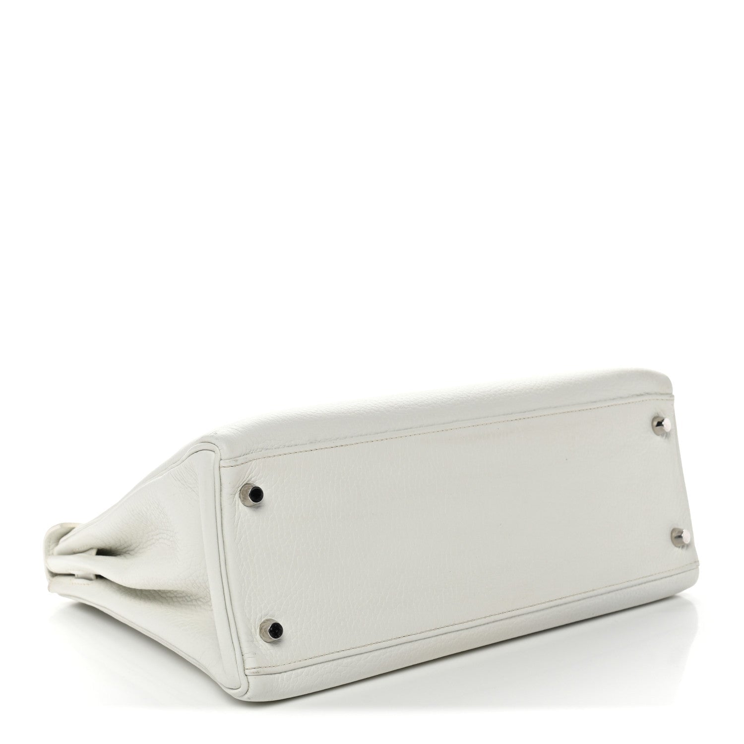 エルメス ケリー 32 内縫い White トリヨンクレマンス シルバー金具 HERMES KELLY 32 RETOURNE WHITE TAURILLON CLEMENCE SILVER HARDWARE