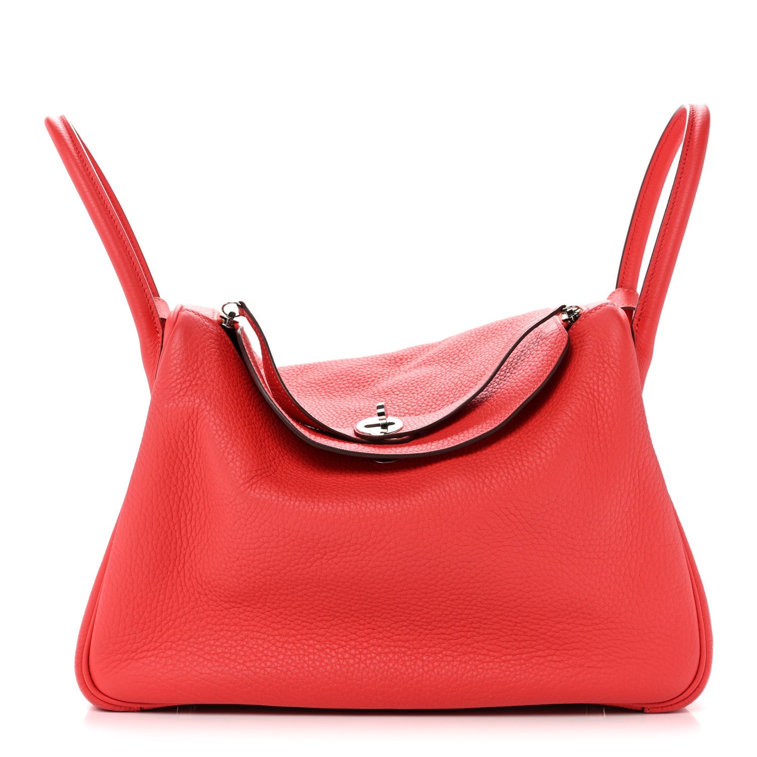 エルメス リンディ 34 Rouge Pivoine トリヨンクレマンス シルバー金具 HERMES LINDY 34 ROUGE PIVOINE TAURILLON CLEMENCE SILVER HARDWARE