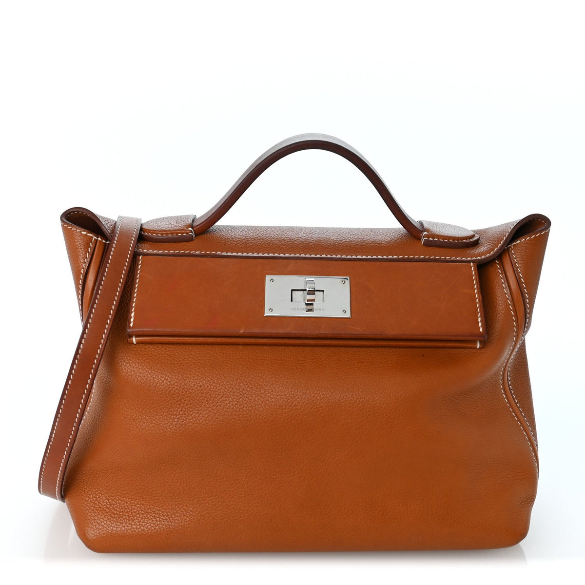 エルメス 24/24 ヴァンキャトル 29 Fauve バレニア フォーブール シルバー金具 HERMES 24/24 29 FAUVE BARENIA FAUBOURG SILVER HARDWARE