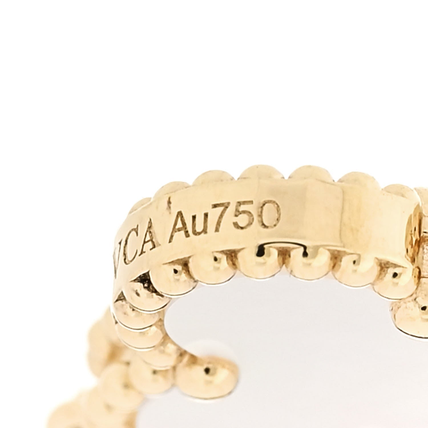 ヴァンクリーフ＆アーペル ヴィンテージアルハンブラ 5モチーフ ブレスレット マザーオブパール 18K イエローゴールド VAN CLEEF & ARPELS VINTAGE ALHAMBRA 5 MOTIFS BRACELET MOTHER OF PEARL 18K YELLOW GOLD