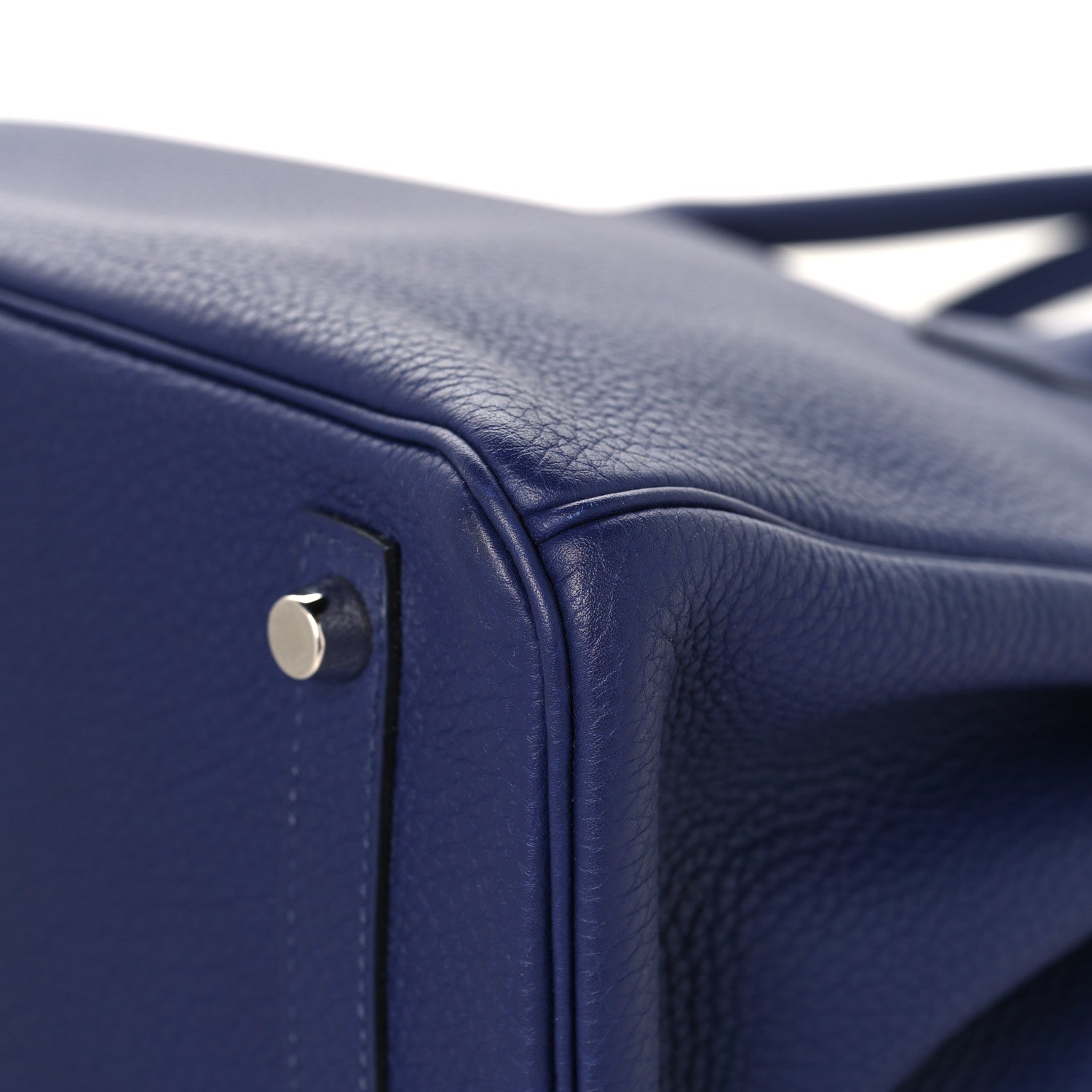 HERMES BIRKIN 30 BLEU ENCRE ROUGE H SWIFT TOGO SILVER HARDWARE