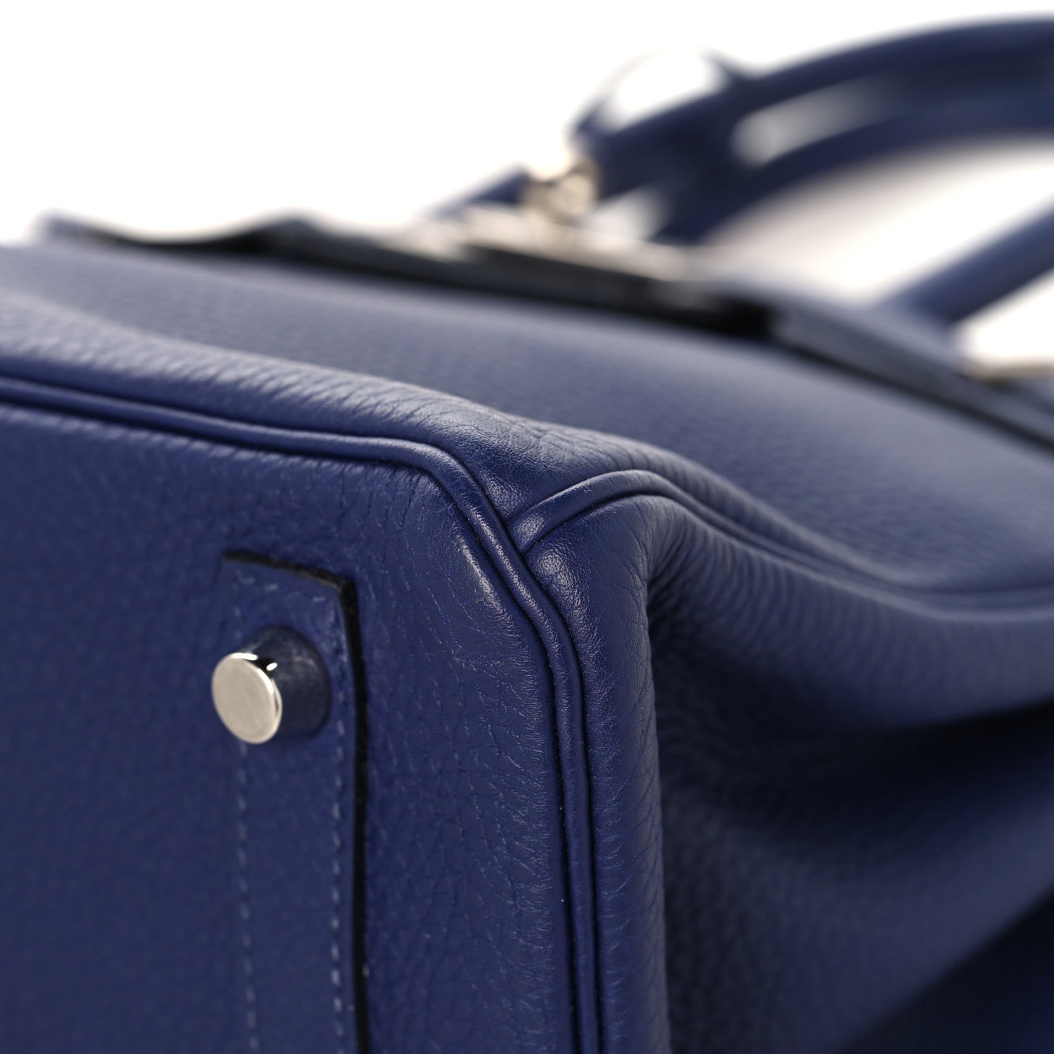 HERMES BIRKIN 30 BLEU ENCRE ROUGE H SWIFT TOGO SILVER HARDWARE