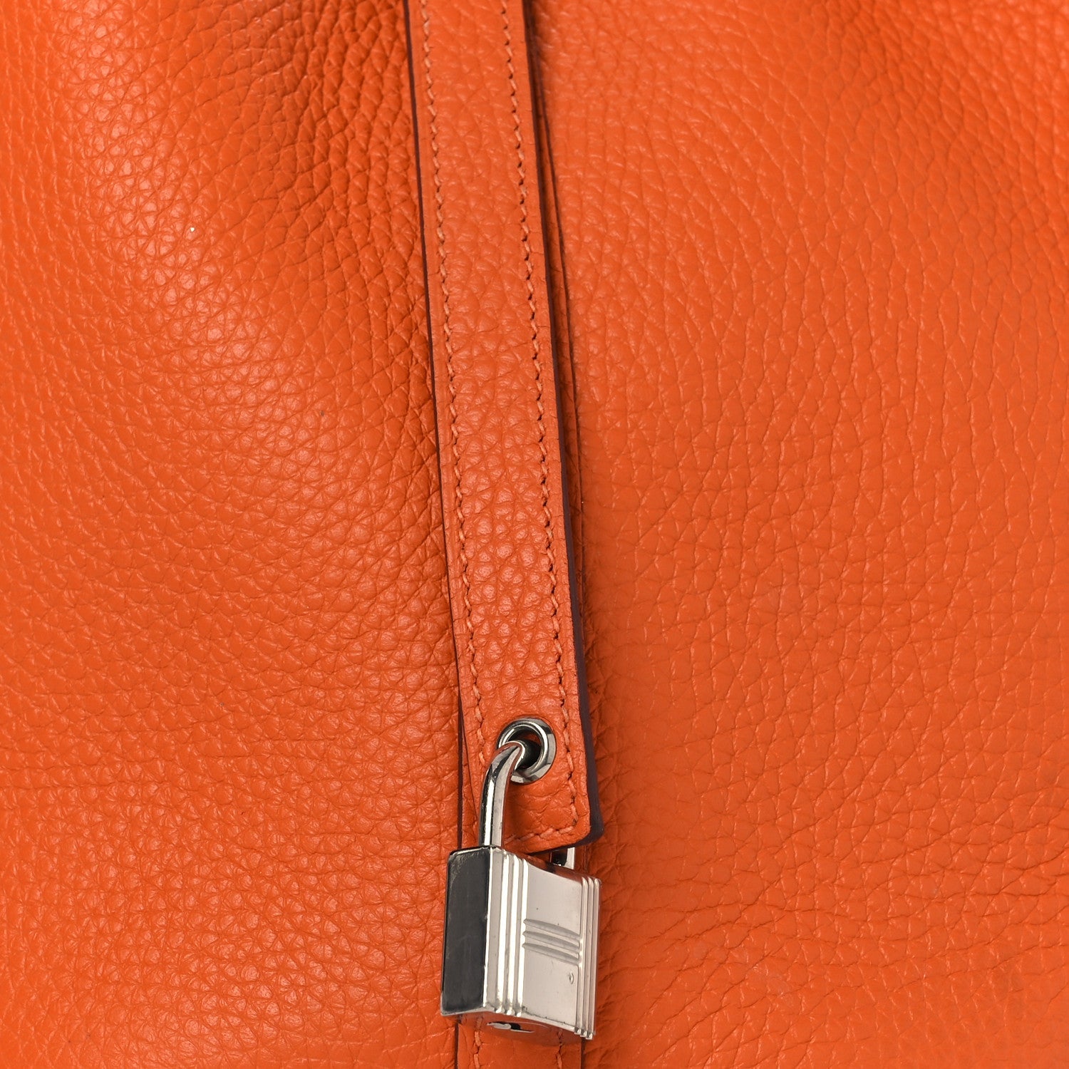 エルメス ピコタンロック PM 18 Orange トリヨンクレマンス シルバー金具 HERMES PICOTIN PM 18 ORANGE TAURILLON CLEMENCE SILVER HARDWARE