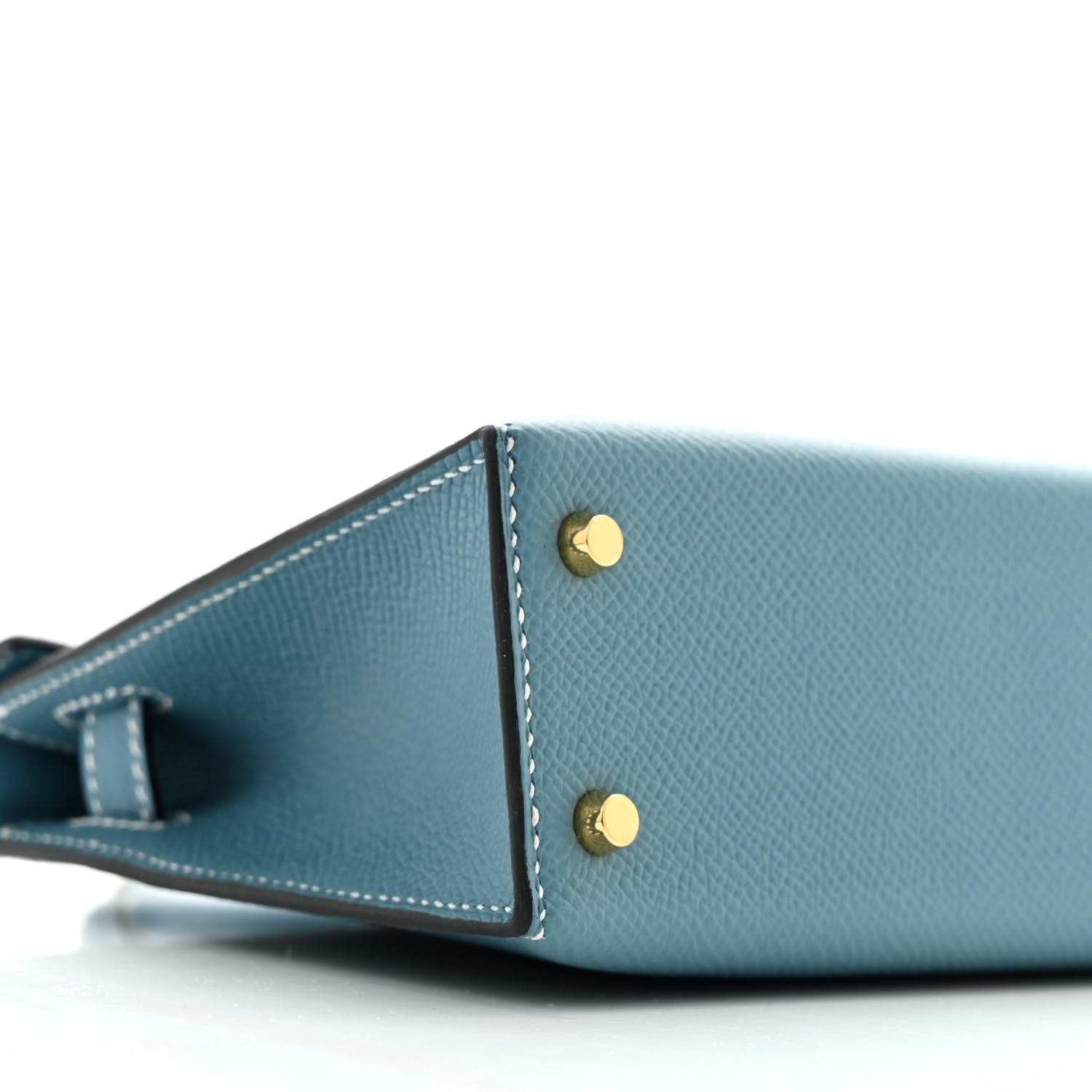 エルメス ミニケリー 20 外縫い New Blue Jean エプソン ゴールド金具 HERMES MINI KELLY 20 SELLIER NEW BLUE JEAN EPSOM GOLD HARDWARE