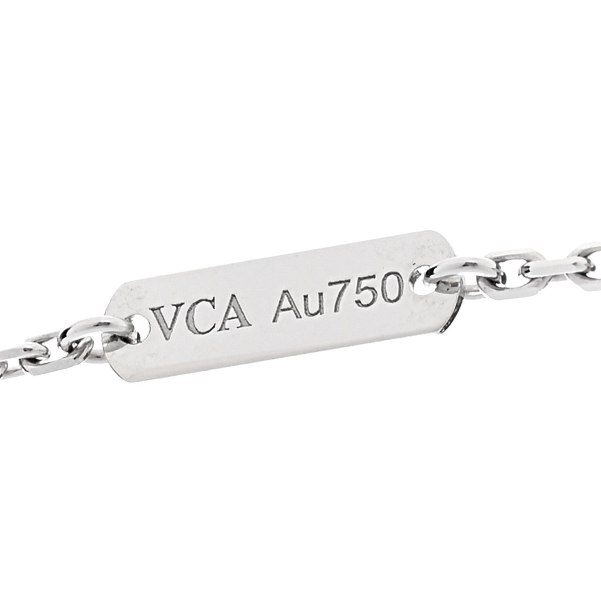 ヴァンクリーフ＆アーペル ヴィンテージアルハンブラ ペンダントネックレス マザーオブパール 18K ホワイトゴールド VAN CLEEF & ARPELS VINTAGE ALHAMBRA PENDANT NECKLACE MOTHER OF PEARL 18K WHITE GOLD
