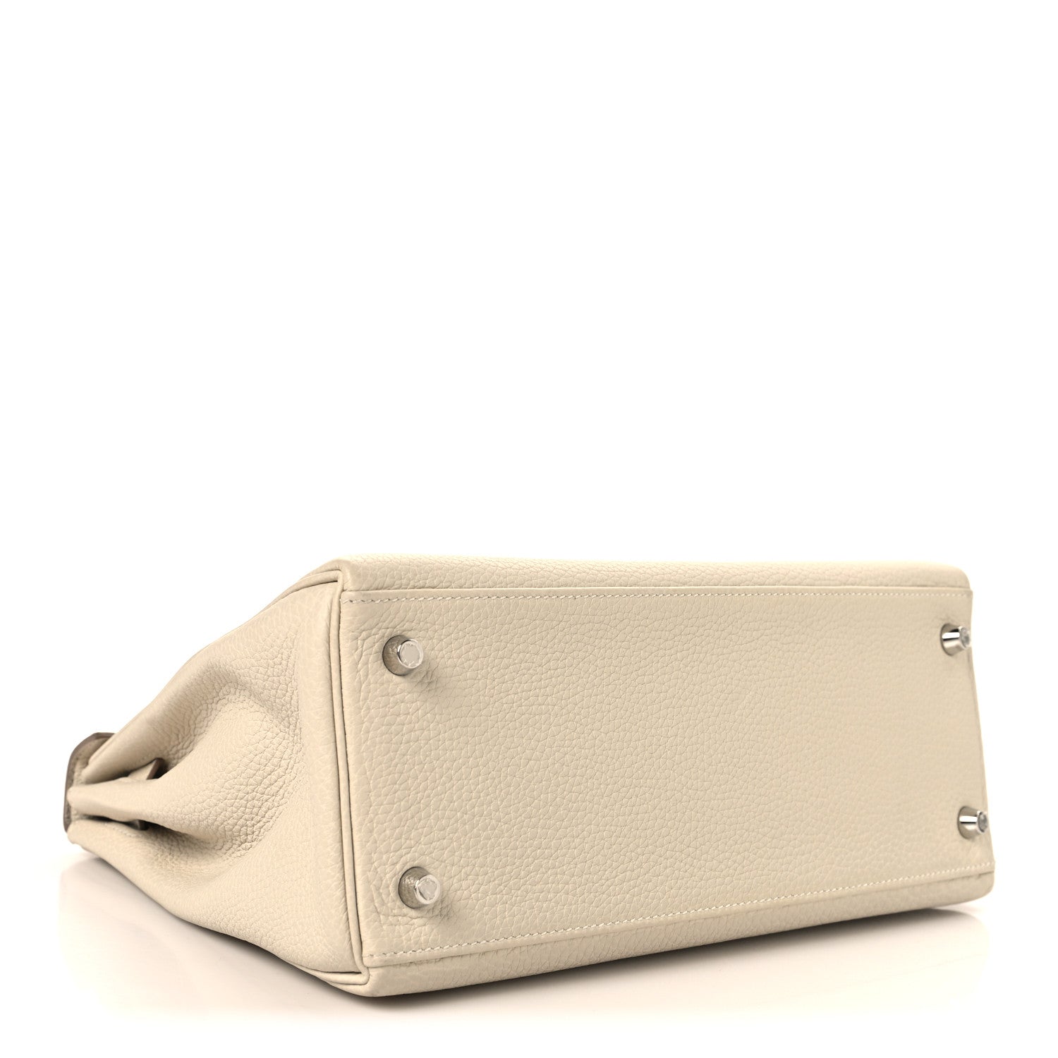 エルメス ケリー 28 内縫い Craie トゴ シルバー金具 HERMES KELLY 28