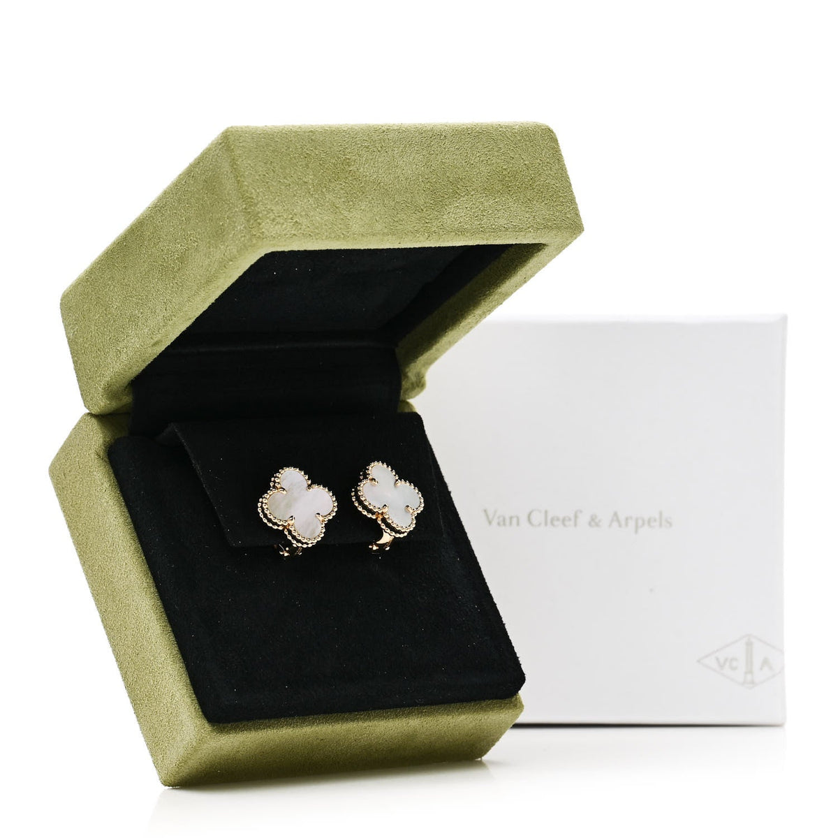 ヴァンクリーフ＆アーペル ヴィンテージアルハンブラ ピアス マザーオブパール 18K イエローゴールド VAN CLEEF & ARPELS VINTAGE ALHAMBRA EARRINGS MOTHER OF PEARL 18K YELLOW GOLD