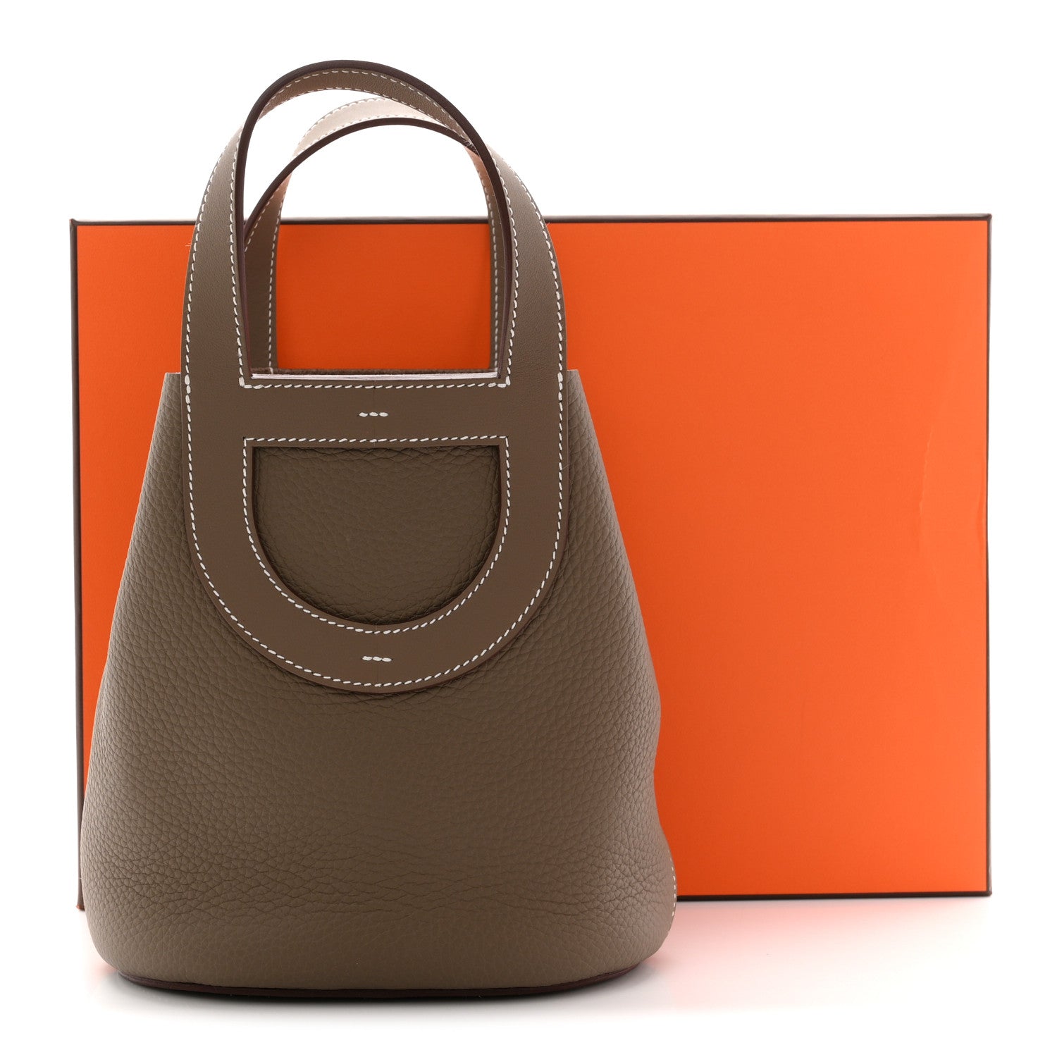 エルメス インザループ 18 Etoupe トリヨンクレマンス / スイフト シルバー金具 HERMES IN-THE-LOOP 18 ETOUPE TAURILLON CLEMENCE / SWIFT SILVER HARDWARE
