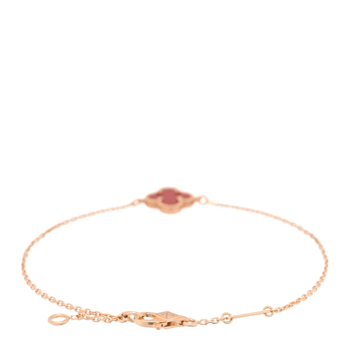ヴァンクリーフ＆アーペル スウィートアルハンブラ ブレスレット カーネリアン 18K ローズゴールド VAN CLEEF & ARPELS SWEET ALHAMBRA BRACELET CARNELIAN 18K ROSE GOLD