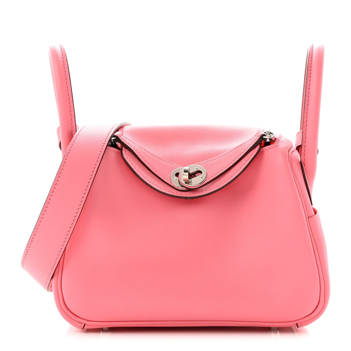 エルメス リンディ 20 Rose Ete スイフト シルバー金具 HERMES LINDY 20 ROSE ETE SWIFT SILVER HARDWARE