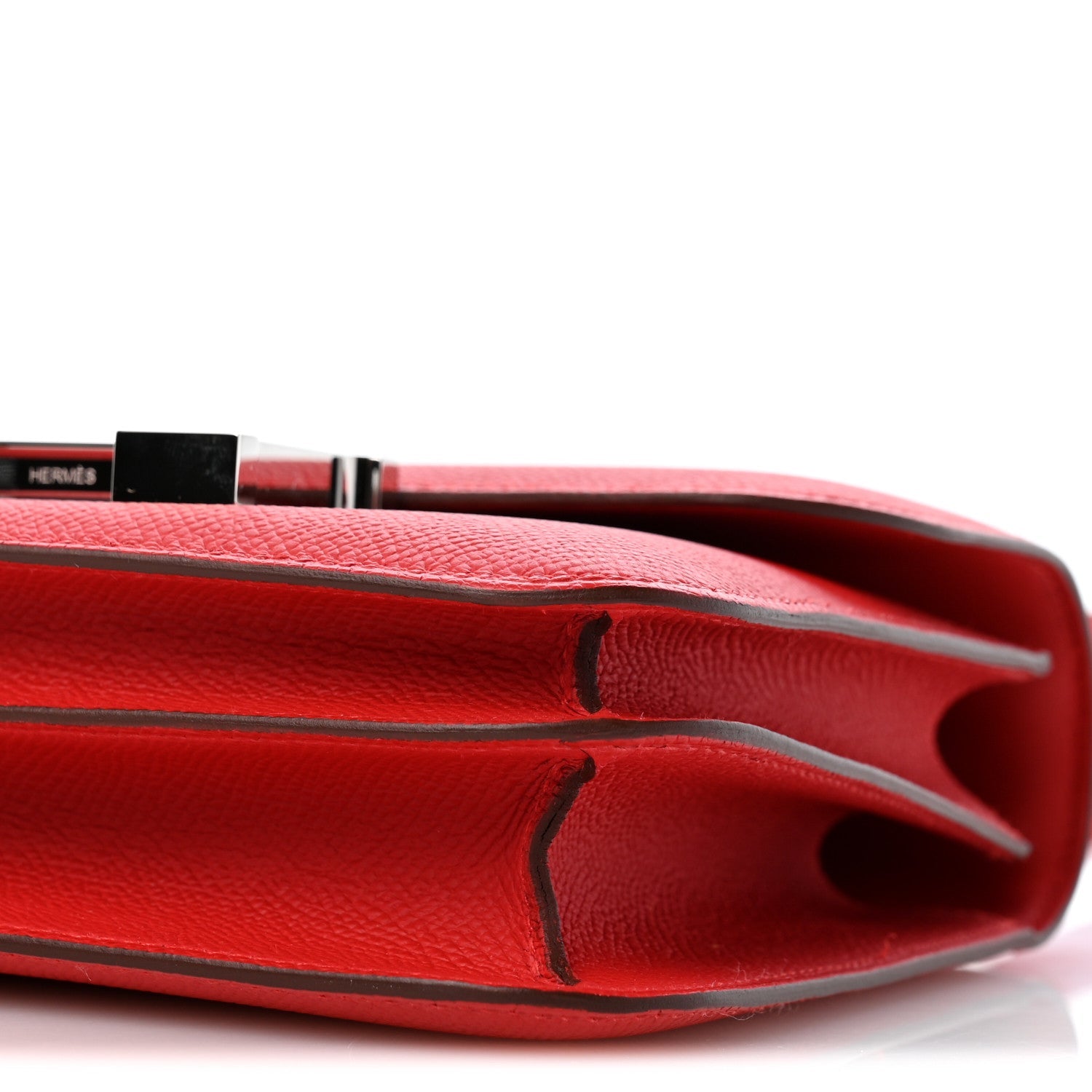 エルメス ミニコンスタンス 18 Rouge De Coeur Rubis エプソン レッドエナメル金具 HERMES MINI CONSTANCE 18 ROUGE DE COEUR RUBIS EPSOM