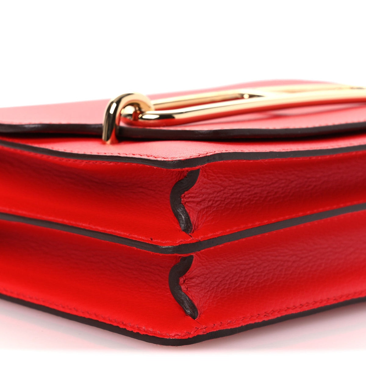 エルメス ミニルリ Rouge De Coeur エバーカラー ゴールド金具 HERMES ROULIS ROUGE DE COEUR EVERCOLOR GOLD HARDWARE