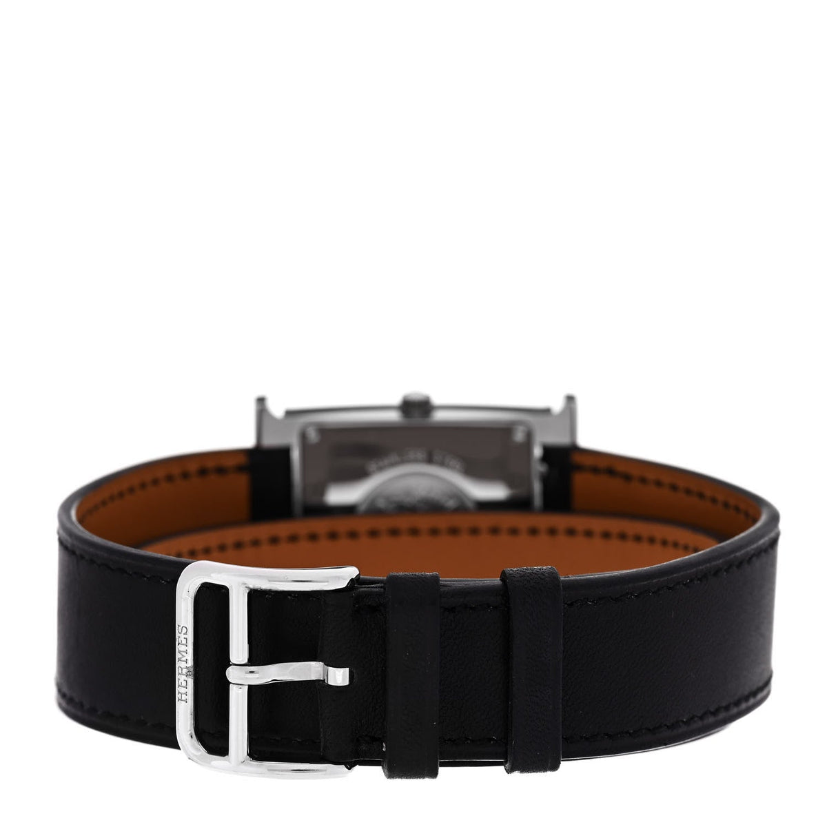 エルメス Hウォッチ クォーツ 26mm ステンレス ブラック バレニア HERMES HEURE H QUARTZ WATCH 26MM STAINLESS STEEL NOIR BARENIA