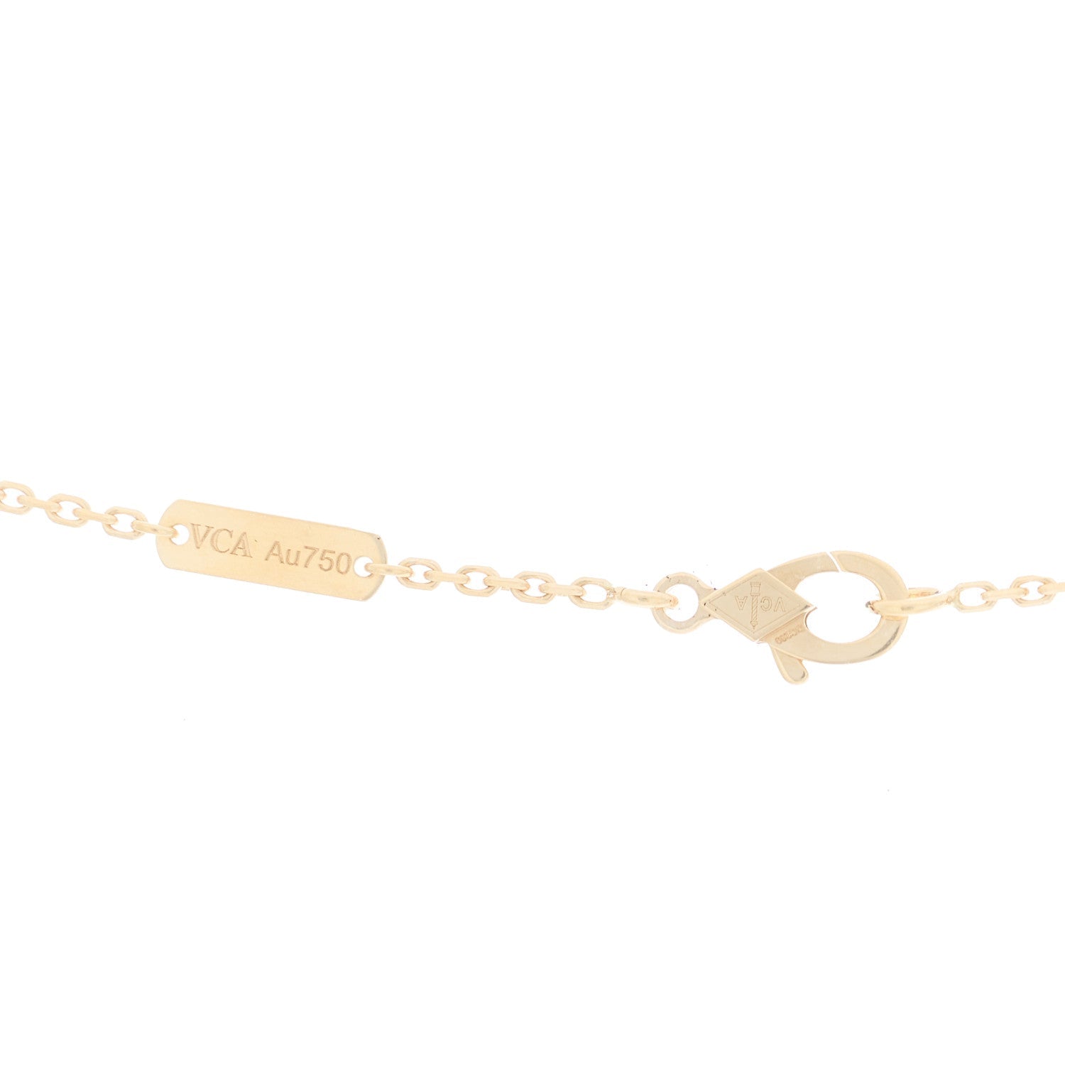 ヴァンクリーフ＆アーペル ヴィンテージアルハンブラ ペンダントネックレス ブルーアゲート 18K イエローゴールド VAN CLEEF & ARPELS VINTAGE ALHAMBRA PENDANT NECKLACE BLUE AGATE 18K YELLOW GOLD