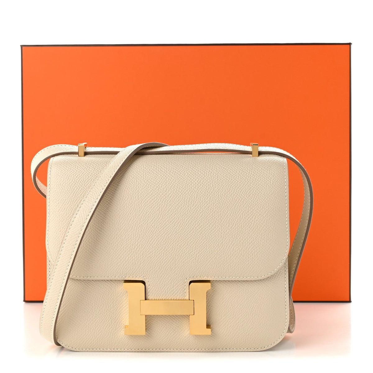 エルメス ミニコンスタンス 18 Craie エプソン ゴールド金具 HERMES MINI CONSTANCE 18 CRAIE EPSOM GOLD HARDWARE