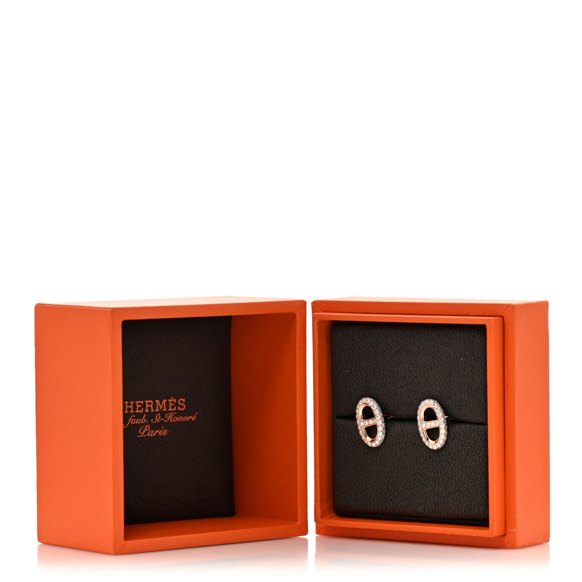 エルメス ファランドール ピアス 18K ローズゴールド ダイヤモンド HERMES FARANDOLE EARRINGS 18K ROSE GOLD DIAMOND