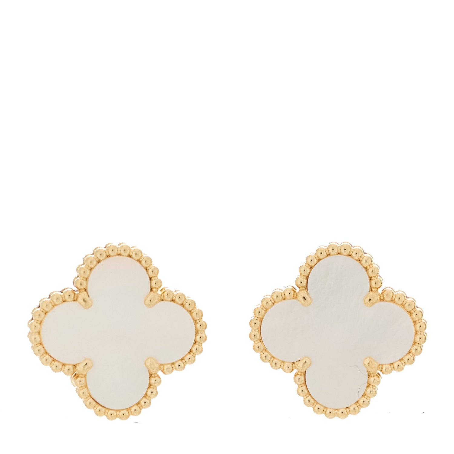ヴァンクリーフ＆アーペル ヴィンテージアルハンブラ ピアス マザーオブパール 18K イエローゴールド VAN CLEEF & ARPELS VINTAGE ALHAMBRA EARRINGS MOTHER OF PEARL 18K YELLOW GOLD