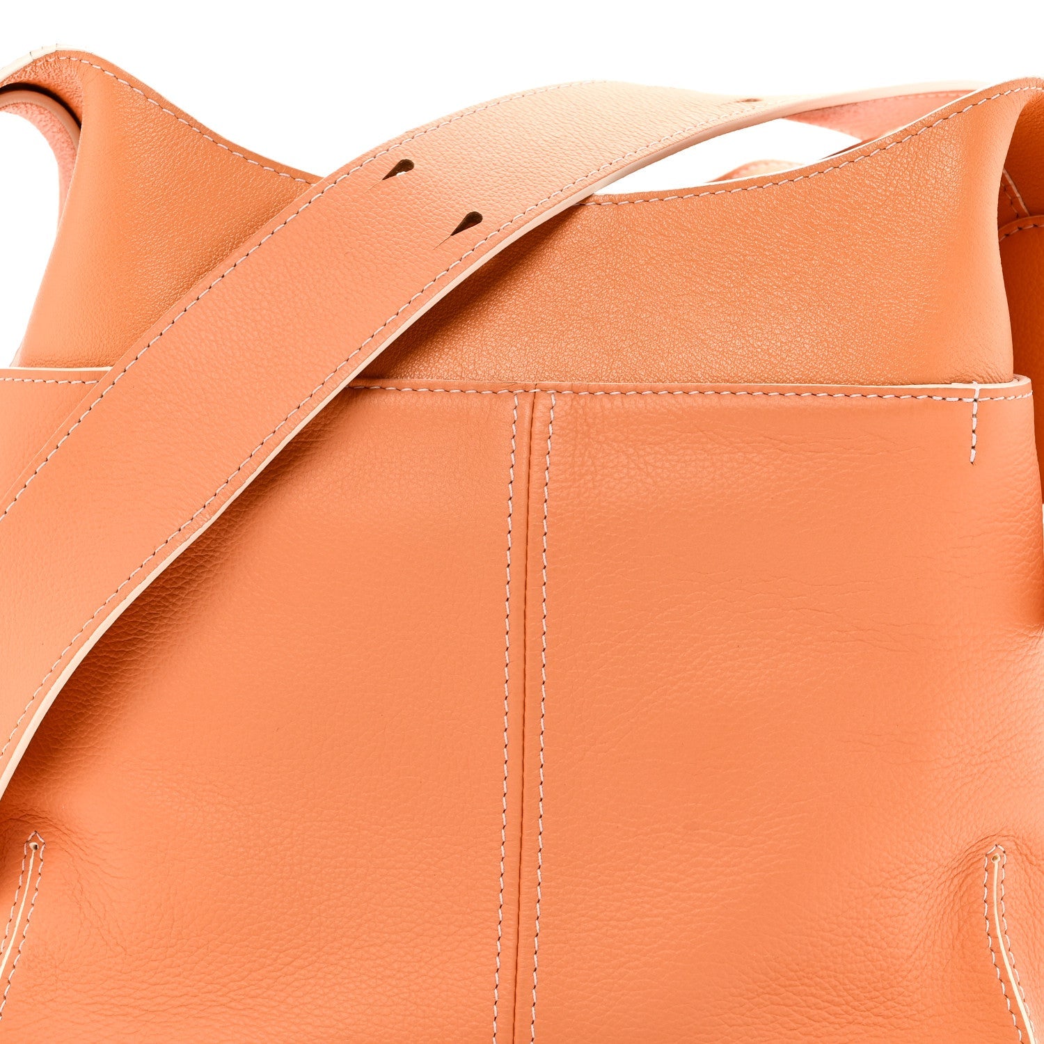 デルヴォー ミニ ソー クール サッチェル Abricot グレインドカーフスキン シルバー金具 DELVAUX MINI SO COOL SATCHEL ABRICOT GRAINED CALFSKIN SILVER HARDWARE