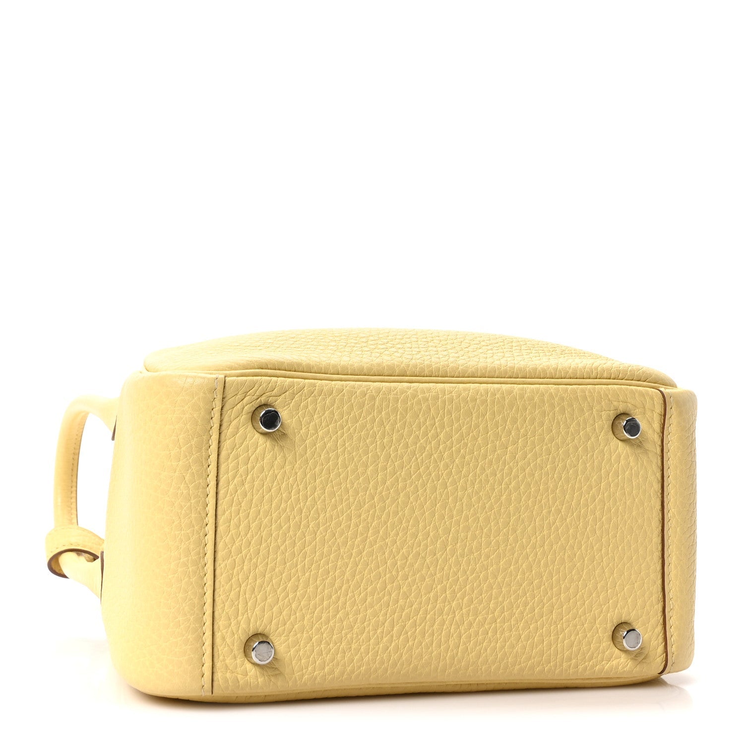 エルメス リンディ 20 ヴェルソ Jaune Poussin Craie トリヨンクレマンス シルバー金具 HERMES LINDY 20 VERSO JAUNE POUSSIN CRAIE TAURILLON CLEMENCE SILVER HARDWARE