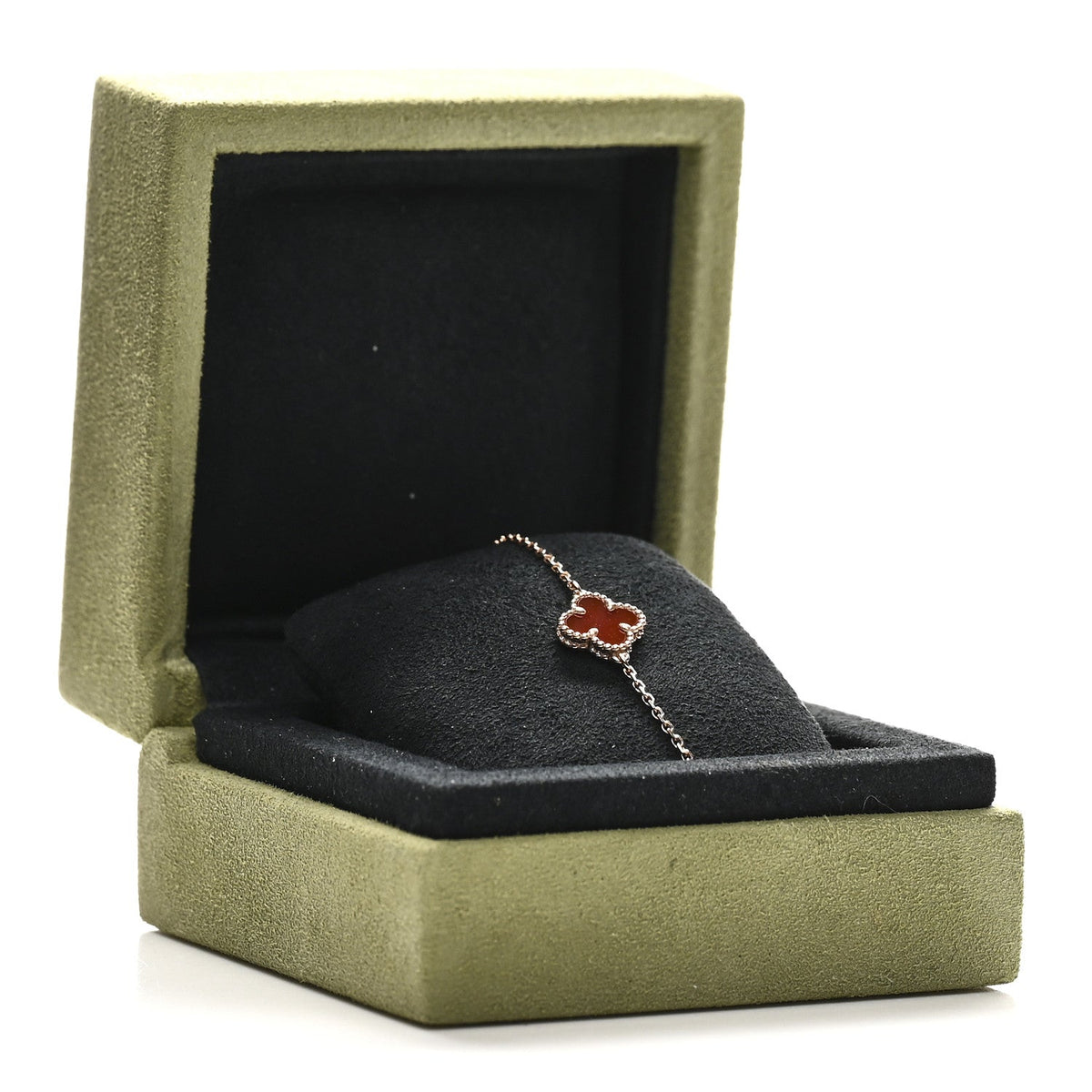 ヴァンクリーフ＆アーペル スウィートアルハンブラ ブレスレット カーネリアン 18K ローズゴールド VAN CLEEF & ARPELS SWEET ALHAMBRA BRACELET CARNELIAN 18K ROSE GOLD