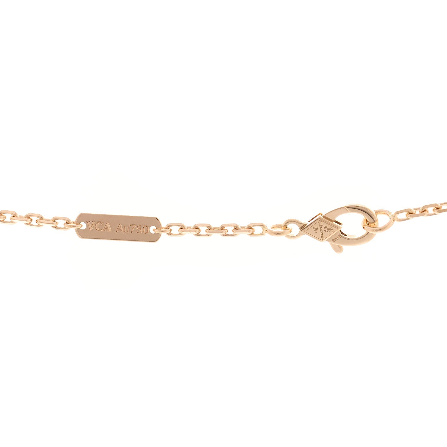 Van Cleef & Arpels 18K Rose Gold Gray Mother-of-Pearl Magic Alhambra Long Necklace
