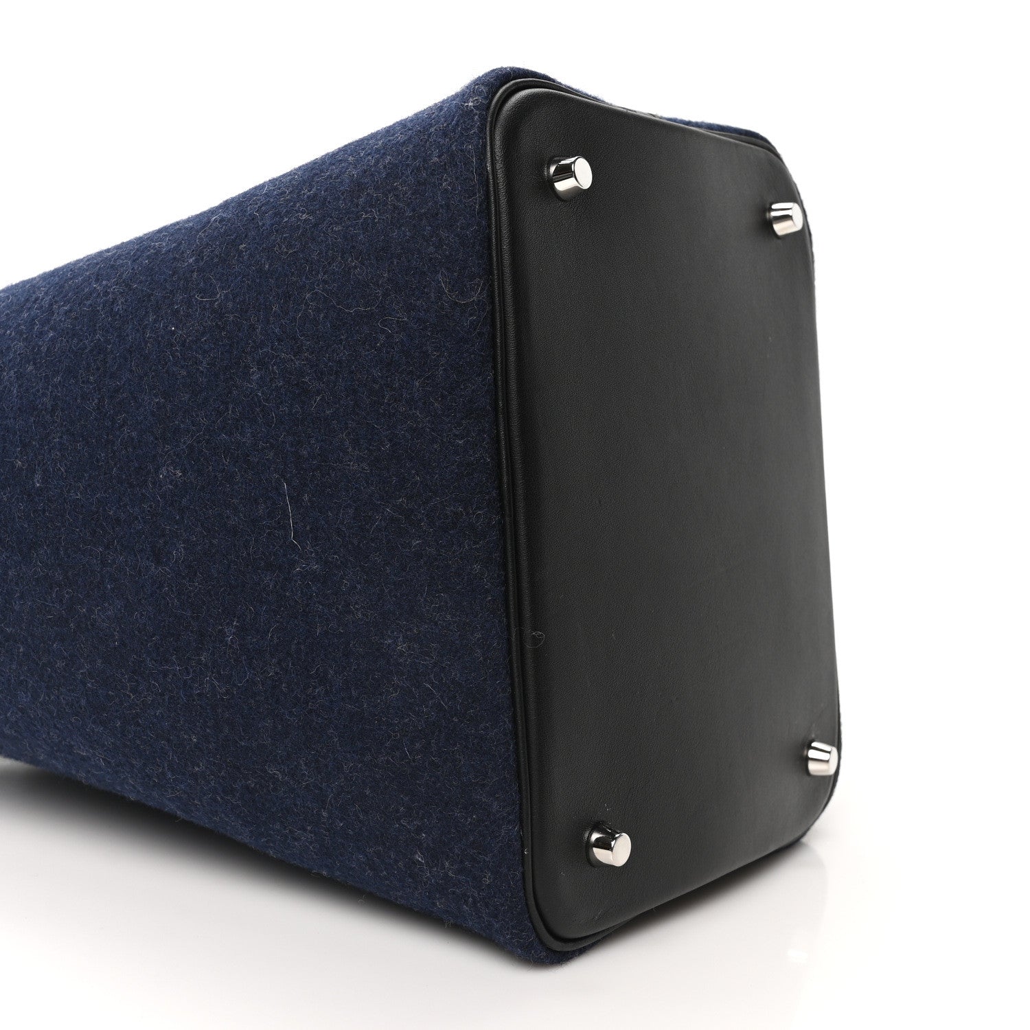 エルメス ピコタン ロック MM 22 Bleu Nuit Black フェルト スイフト シルバー金具 HERMES PICOTIN LOCK MM 22 BLEU NUIT BLACK FELT SWIFT SILVER HARDWARE