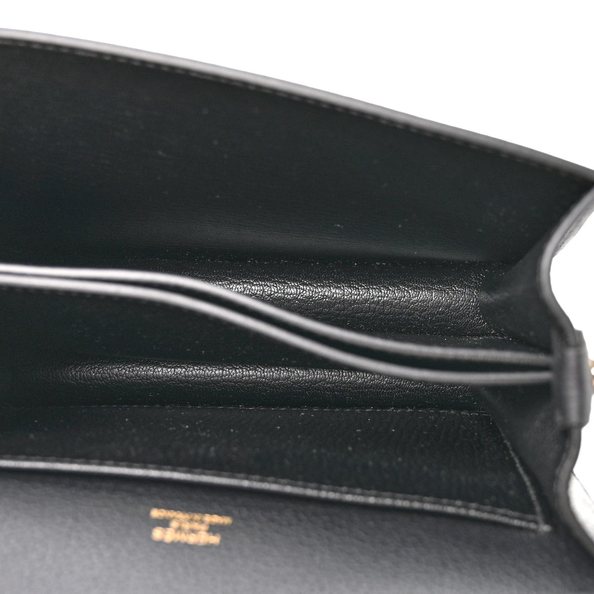 エルメス ミニルリ Black エバーグレイン ゴールド金具 HERMES ROULIS BLACK EVERGRAIN GOLD HARDWARE
