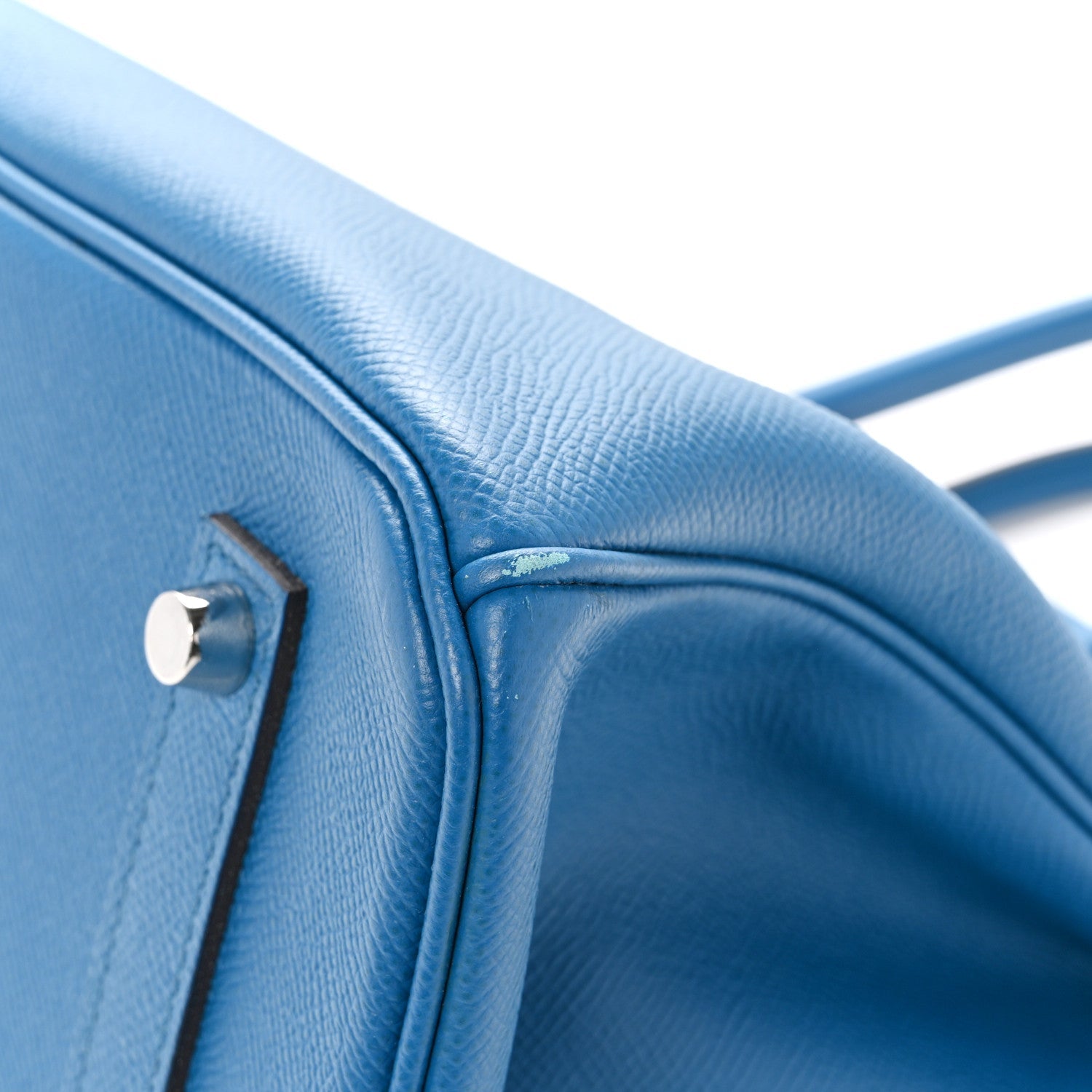 エルメス バーキン 35 Bleu Izmir エプソン シルバー金具 HERMES BIRKIN 35 BLEU IZMIR EPSOM SILVER HARDWARE