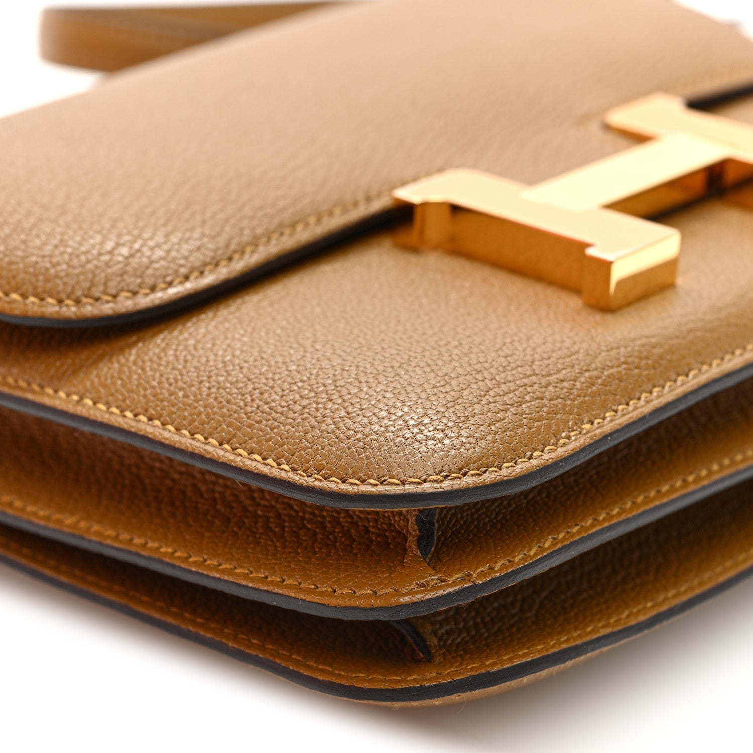 エルメス  ミニコンスタンス 18 Kraft シェーブルミゾール ゴールド金具 HERMES MINI CONSTANCE 18 KRAFT CHEVRE MYSORE GOLD HARDWARE