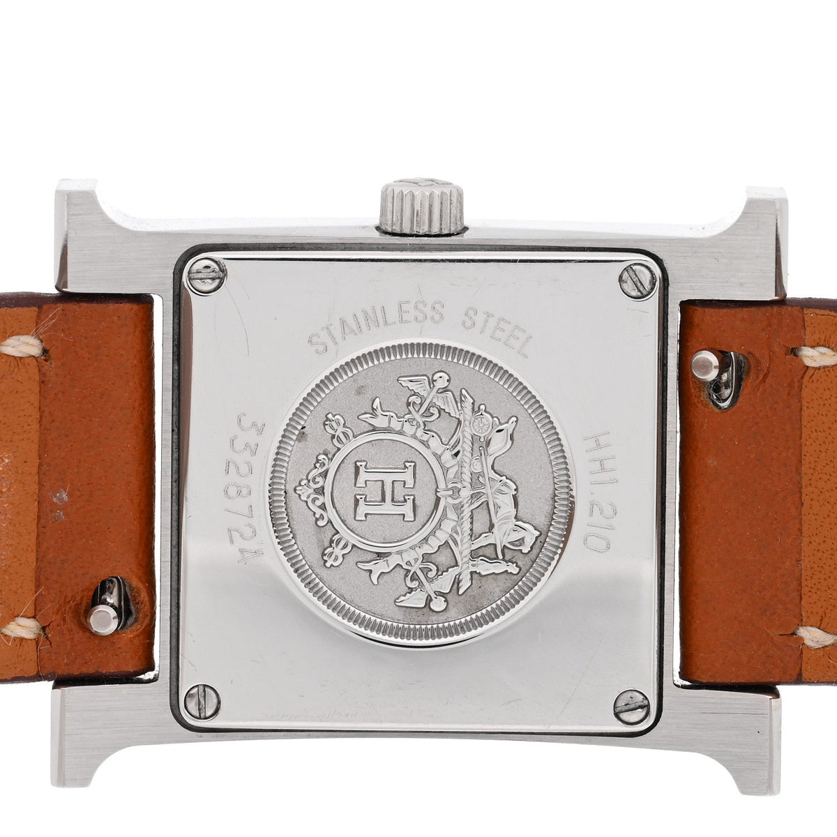 エルメス Hウォッチ クォーツ 21mm ステンレス Gold エプソン HERMES HEURE H QUARTZ WATCH 21MM STAINLESS STEEL GOLD EPSOM