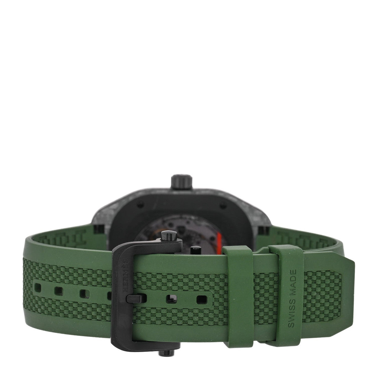エルメス H08 ウォッチ 39mm グラスファイバーセラミック ヴェール ラバー HERMES H08 WATCH 39MM GLASS FIBER CERAMIC VERT RUBBER