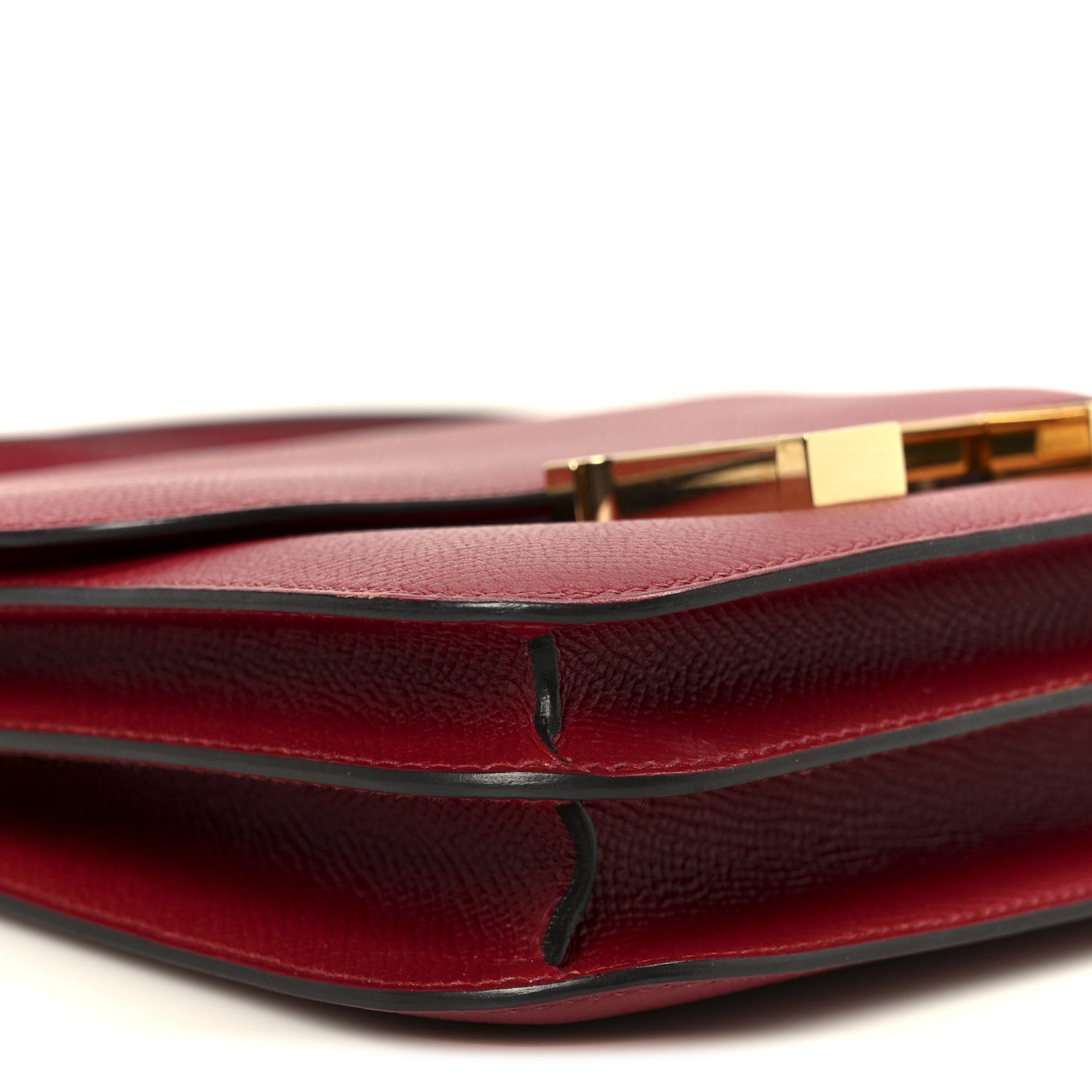 HERMES CONSTANCE 18 ROUGE GRENAT EPSOM RED ENAMEL HARDWARE