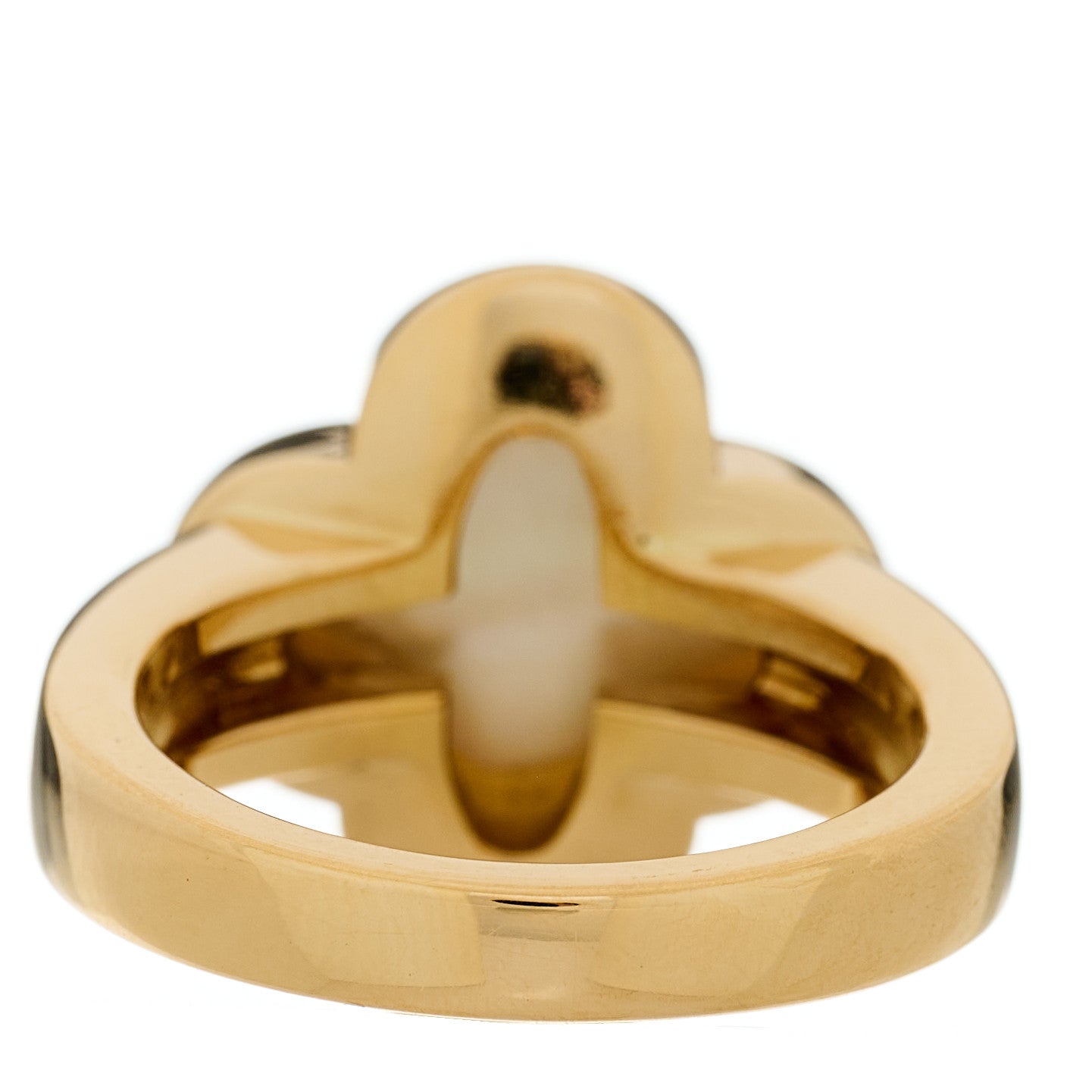 ヴァンクリーフ＆アーペル ピュアアルハンブラ リング マザーオブパール 18K イエローゴールド VAN CLEEF & ARPELS PURE ALHAMBRA RING MOTHER OF PEARL 18K YELLOW GOLD