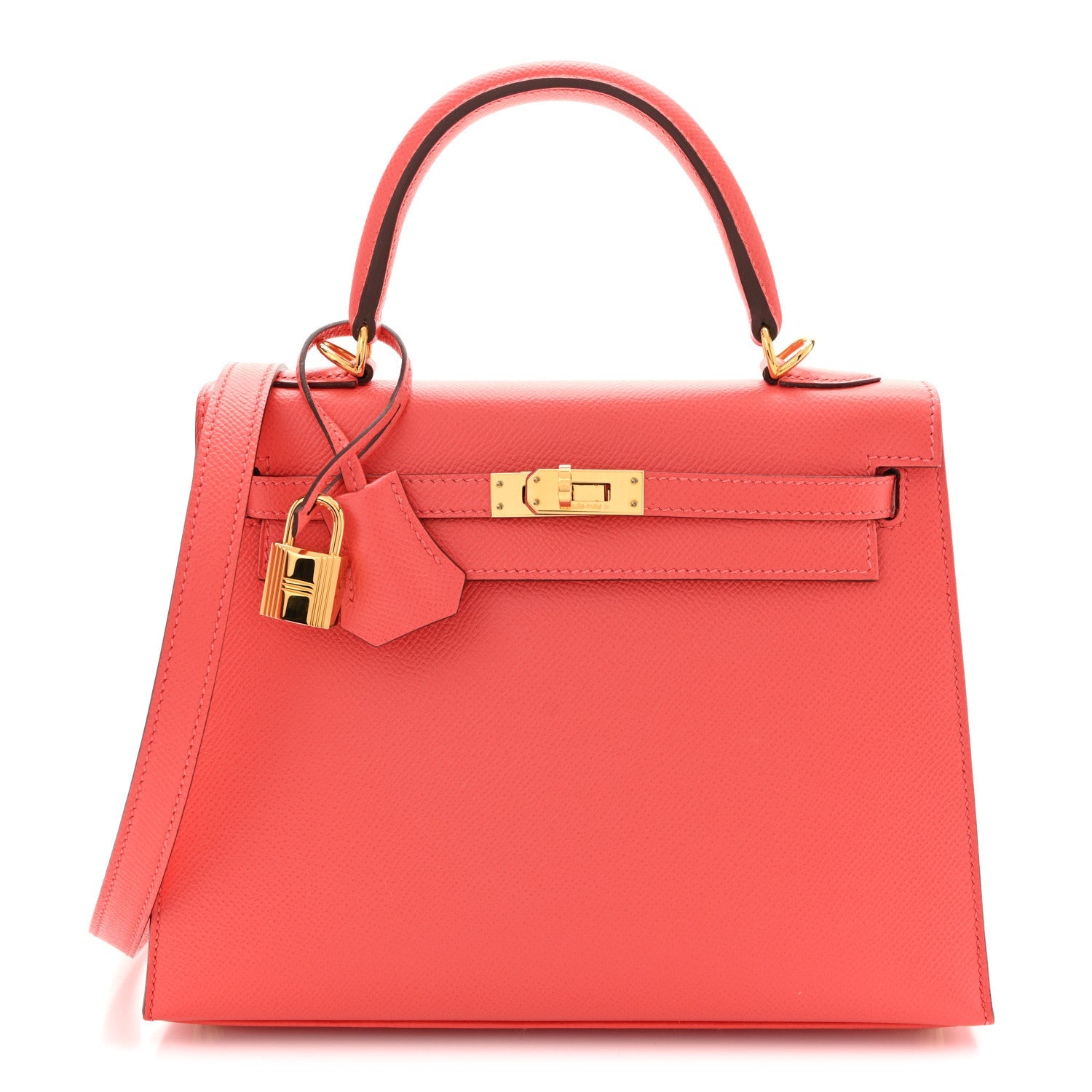 エルメス ケリー 25 外縫い Rose Jaipur エプソン ゴールド金具 HERMES KELLY 25 SELLIER ROSE JAIPUR EPSOM GOLD HARDWARE